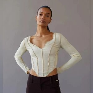 Urban Outfitters Cream Knit Top